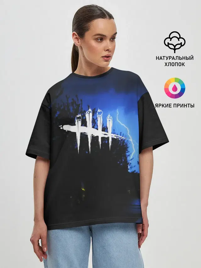 Женская футболка оверсайз