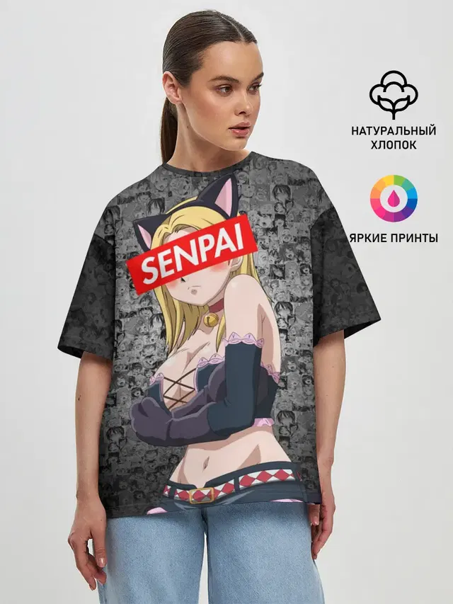 Женская футболка оверсайз