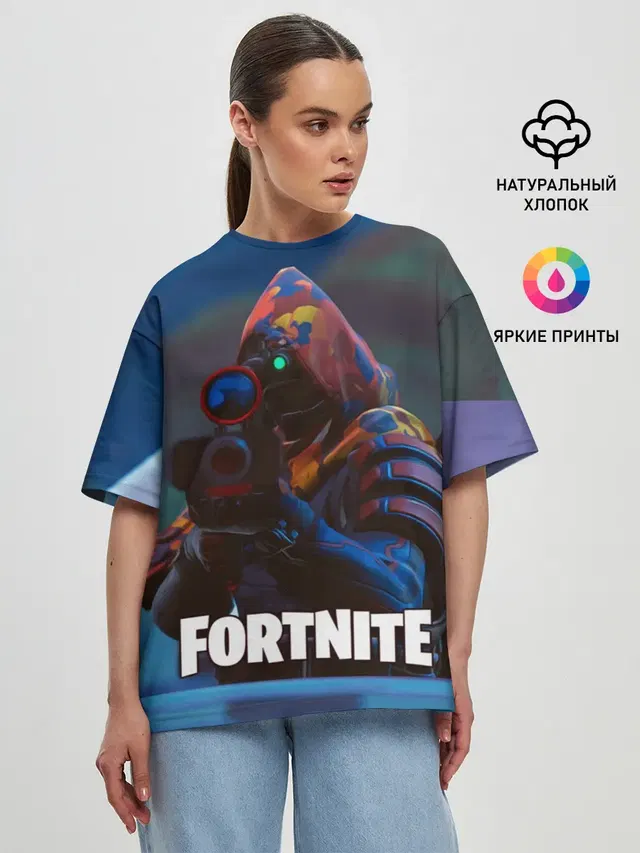 Женская футболка оверсайз