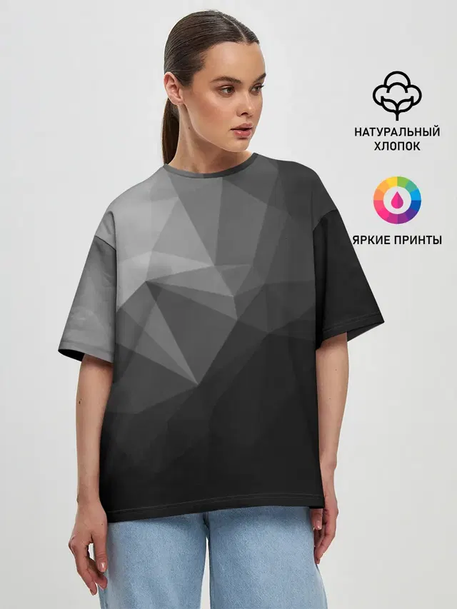 Женская футболка оверсайз