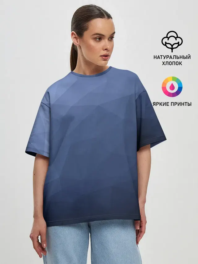 Женская футболка оверсайз