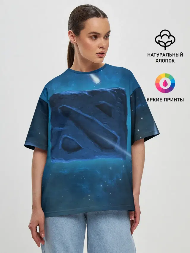 Женская футболка оверсайз