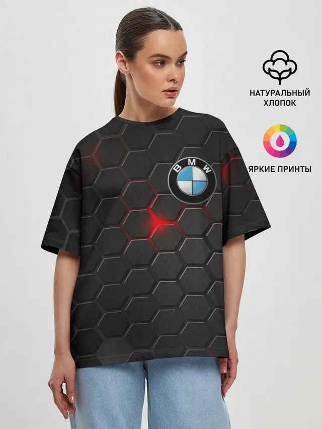 Женская футболка оверсайз