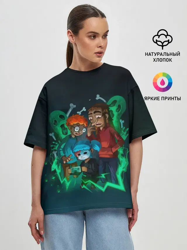 Женская футболка оверсайз