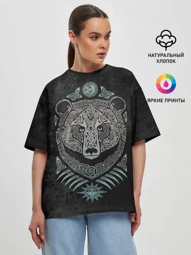 Женская футболка оверсайз