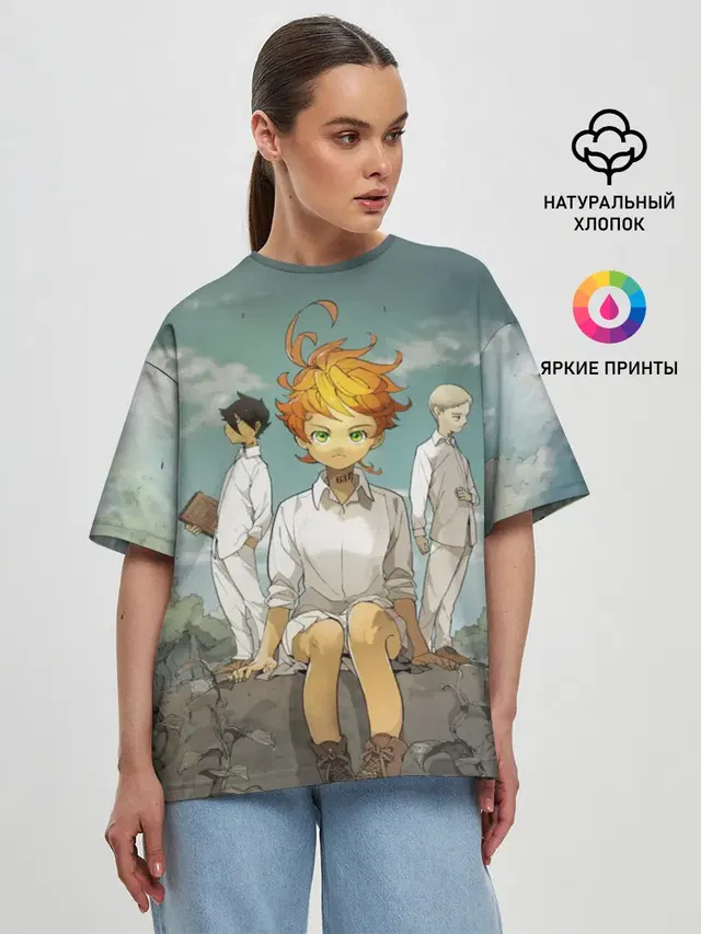 Женская футболка оверсайз