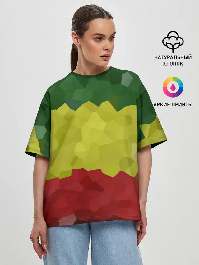 Женская футболка оверсайз