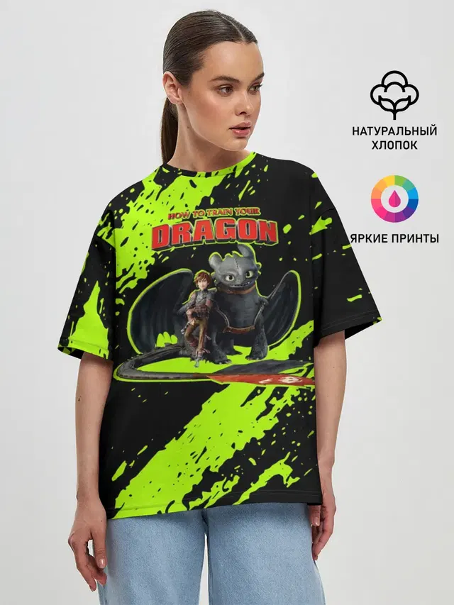 Женская футболка оверсайз