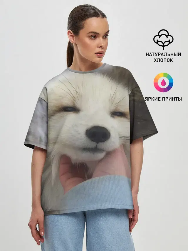 Женская футболка оверсайз