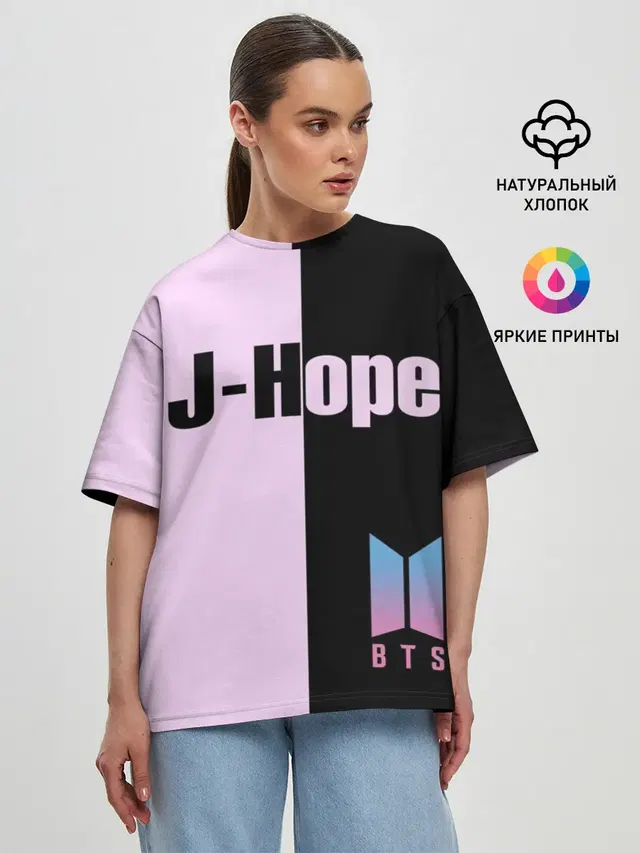 Женская футболка оверсайз