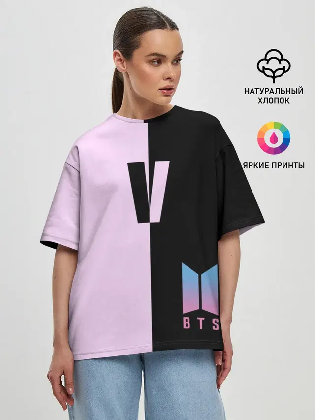 Женская футболка оверсайз