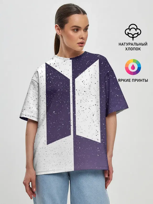 Женская футболка оверсайз