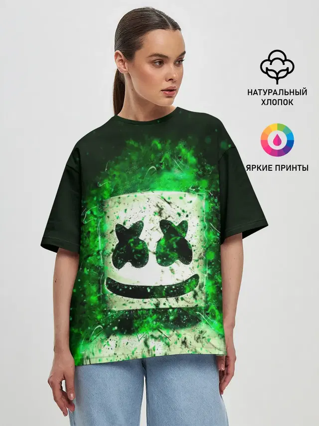 Женская футболка оверсайз