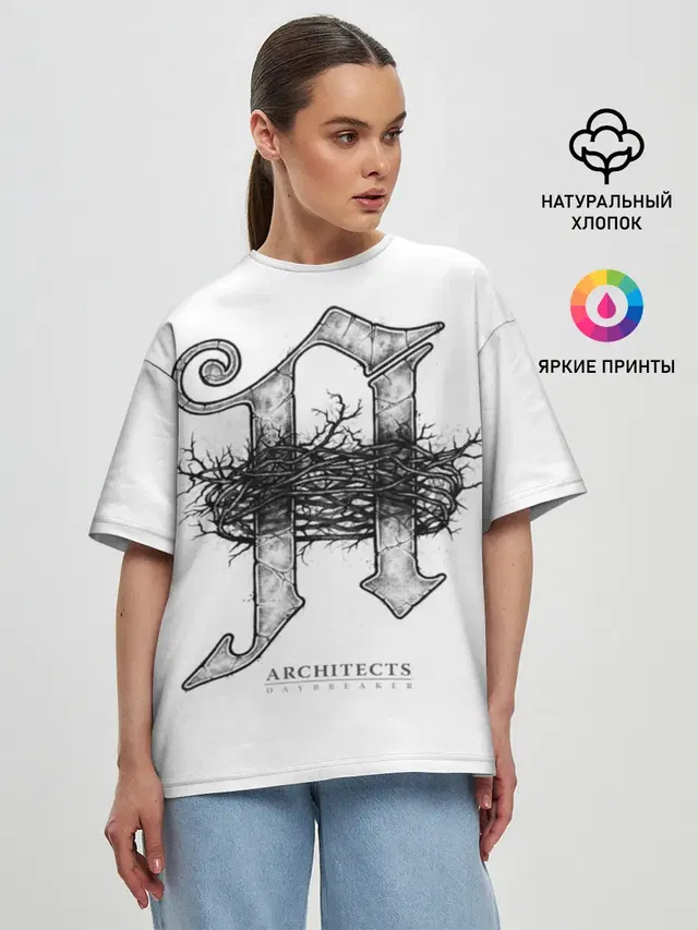 Женская футболка оверсайз