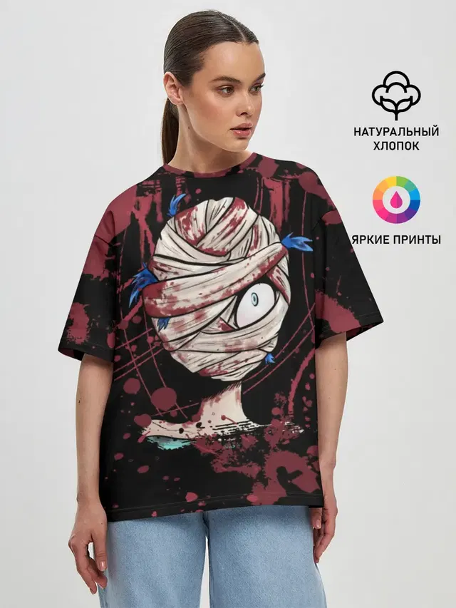 Женская футболка оверсайз