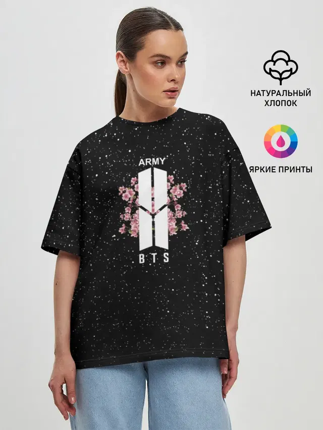 Женская футболка оверсайз