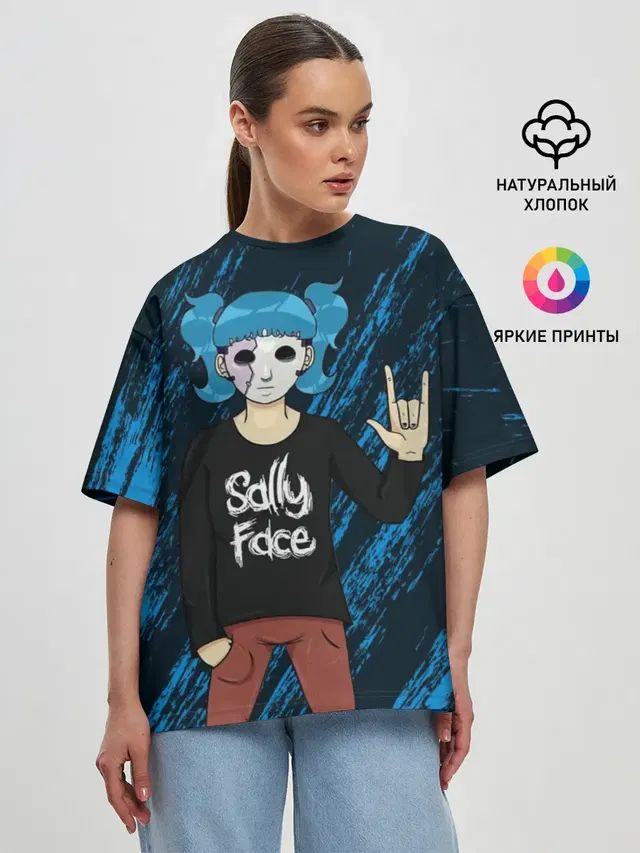 Женская футболка оверсайз