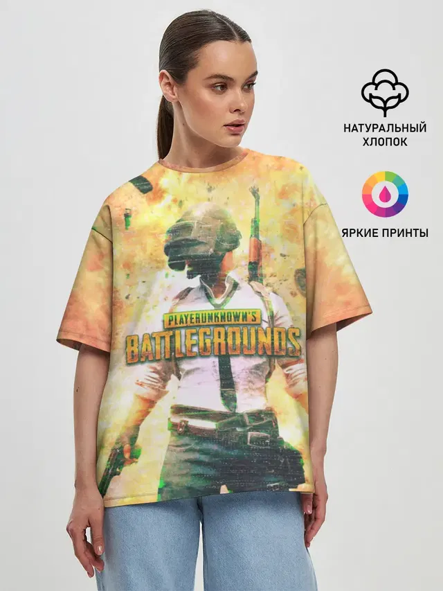 Женская футболка оверсайз