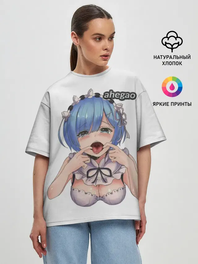 Женская футболка оверсайз