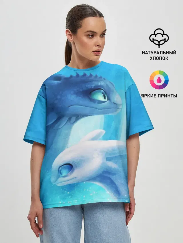 Женская футболка оверсайз