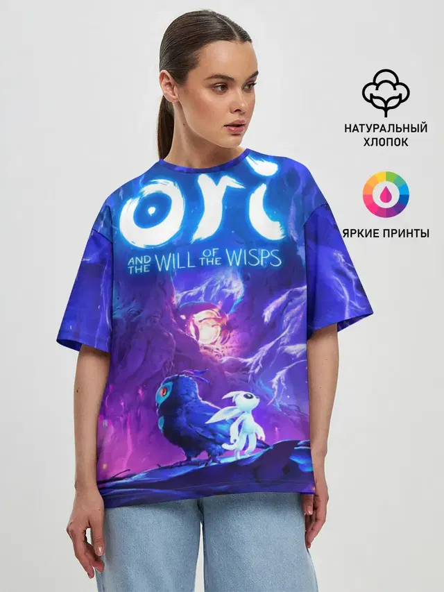 Женская футболка оверсайз