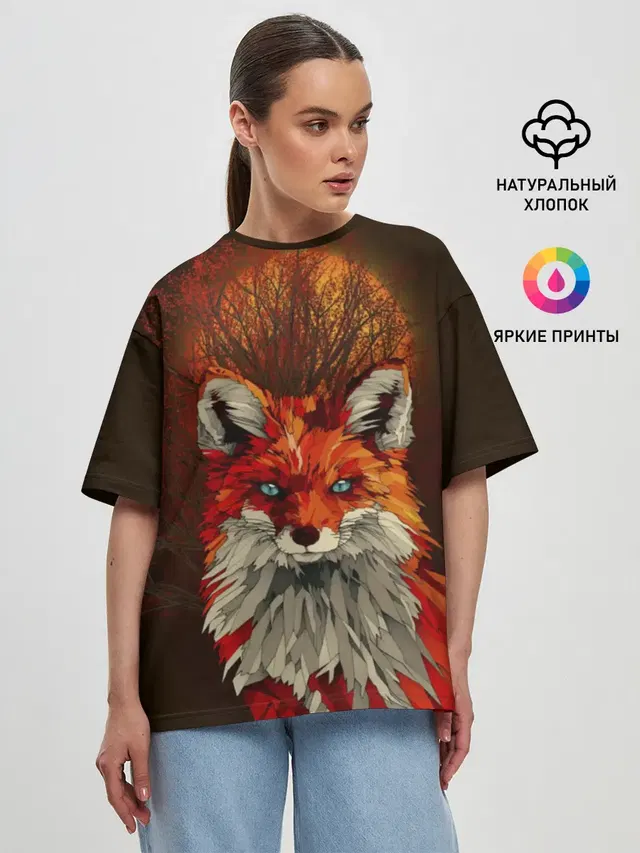 Женская футболка оверсайз