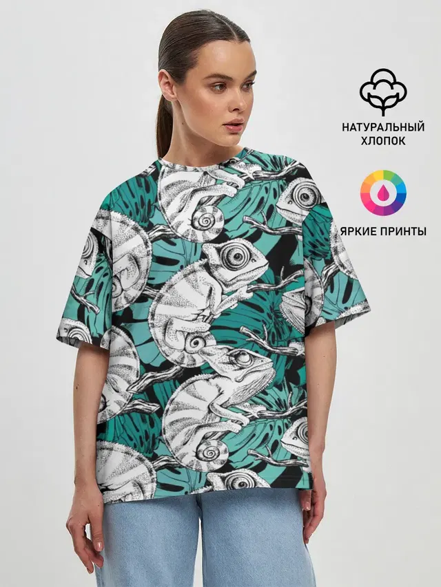 Женская футболка оверсайз