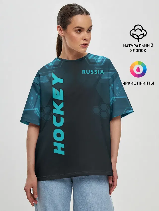 Женская футболка оверсайз