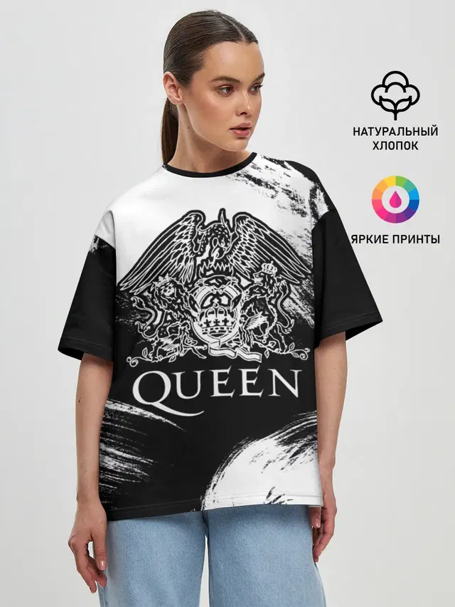 Женская футболка оверсайз