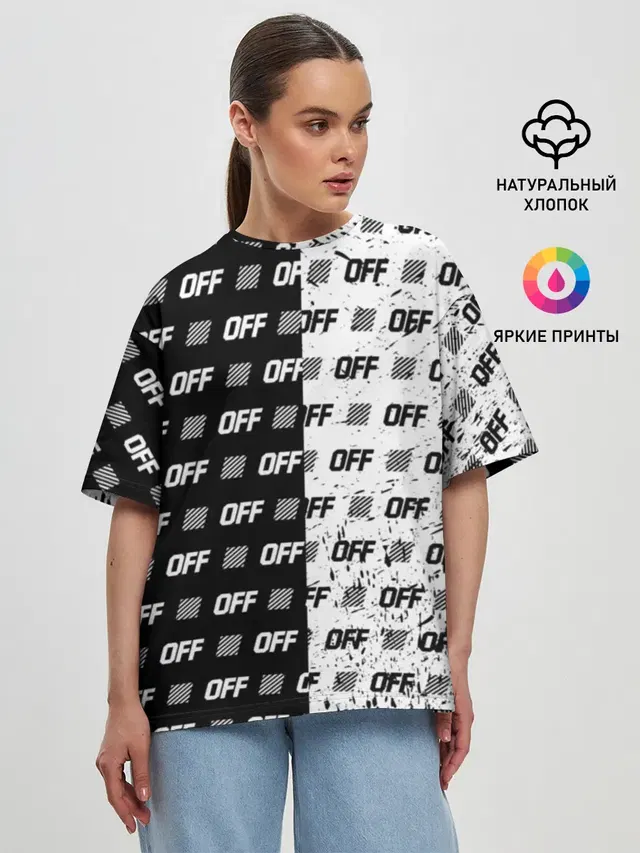 Женская футболка оверсайз