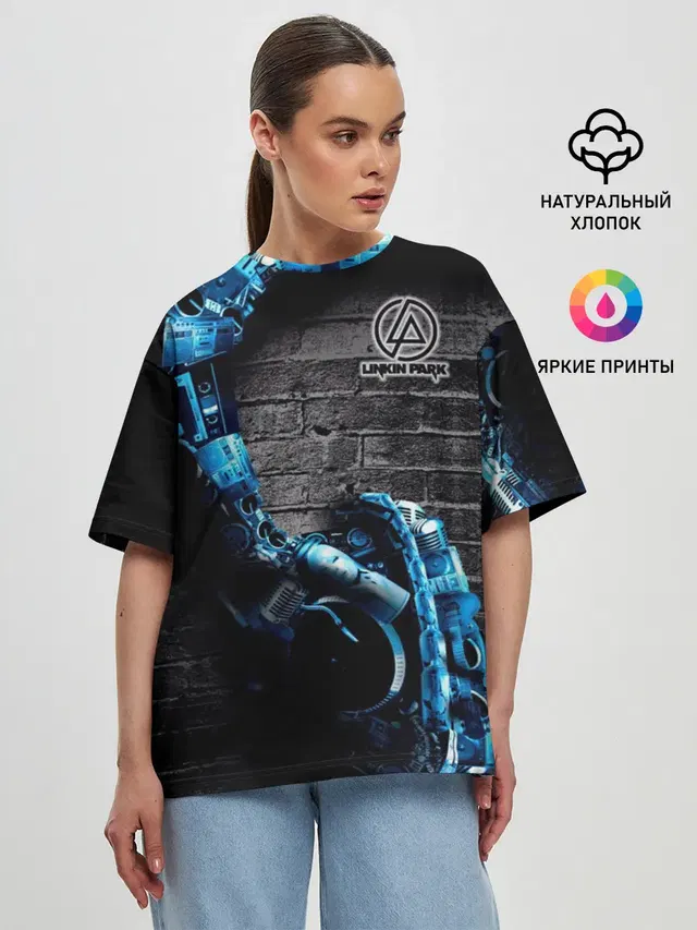 Женская футболка оверсайз