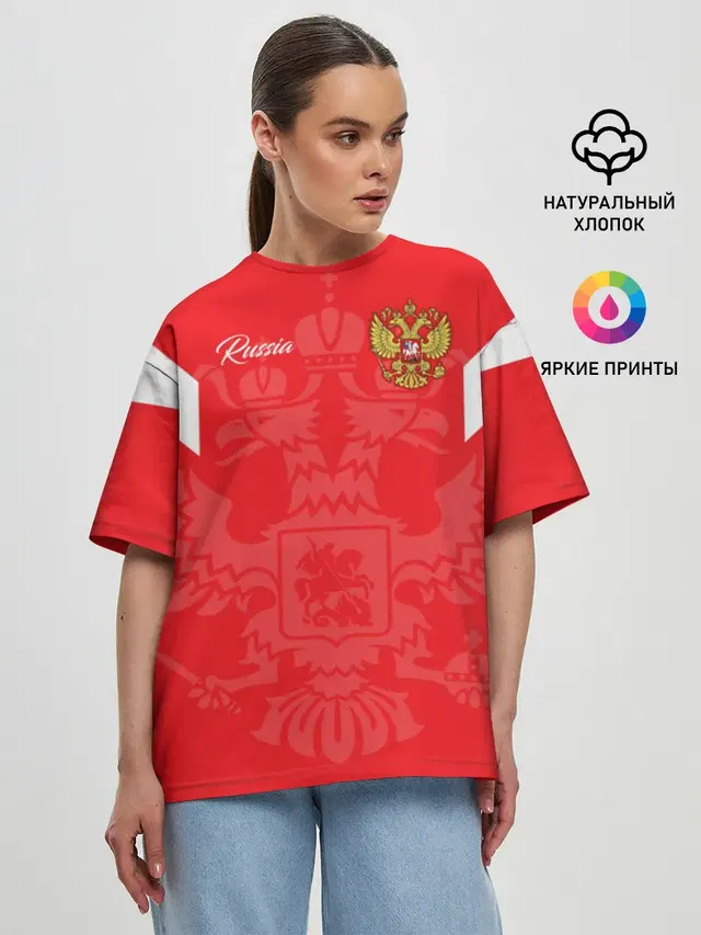 Женская футболка оверсайз