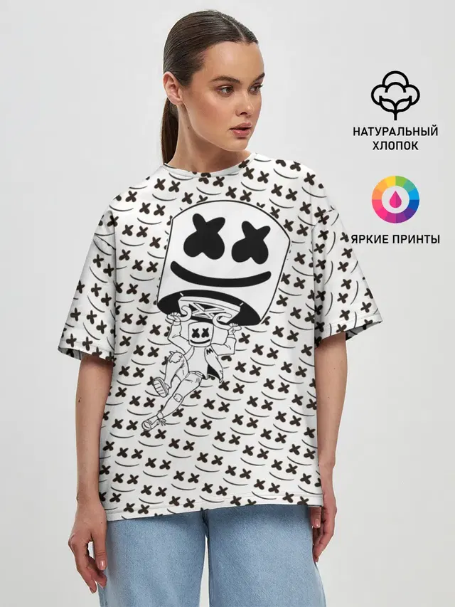Женская футболка оверсайз