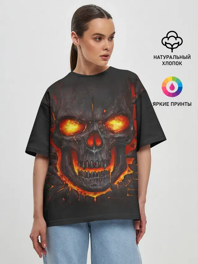 Женская футболка оверсайз
