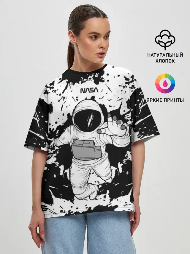 Женская футболка оверсайз