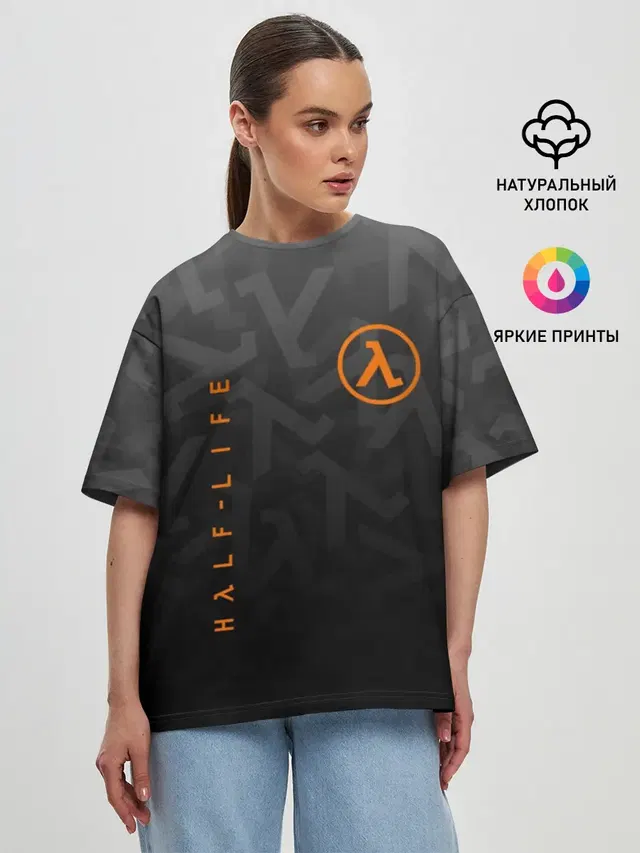 Женская футболка оверсайз
