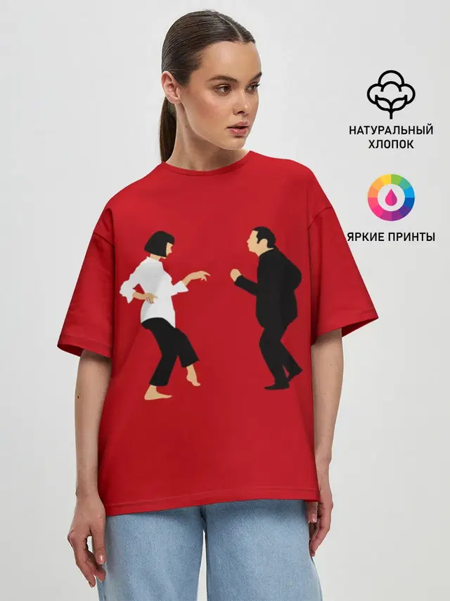 Женская футболка оверсайз