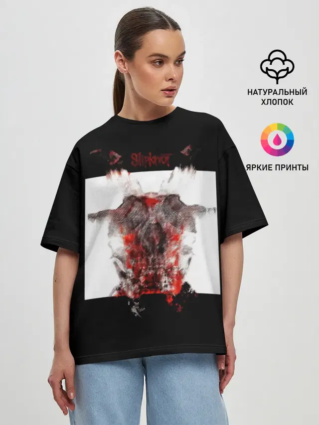 Женская футболка оверсайз