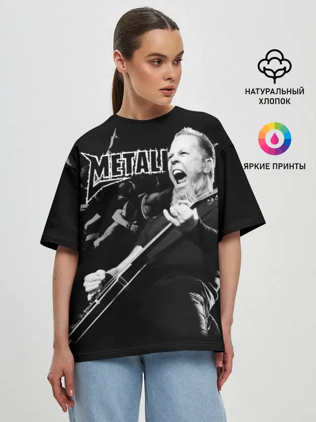 Женская футболка оверсайз
