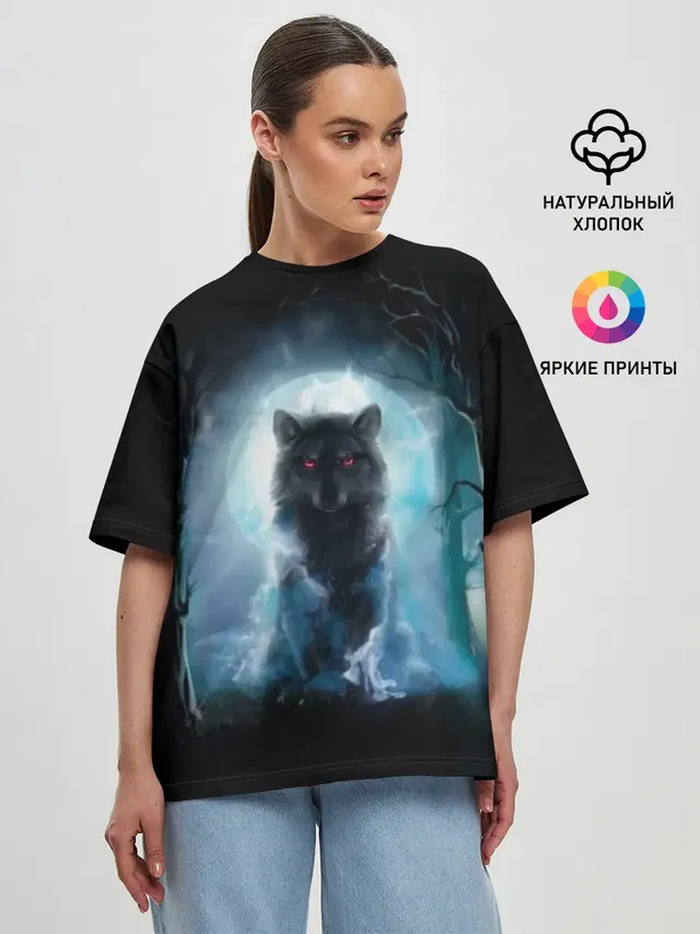 Женская футболка оверсайз