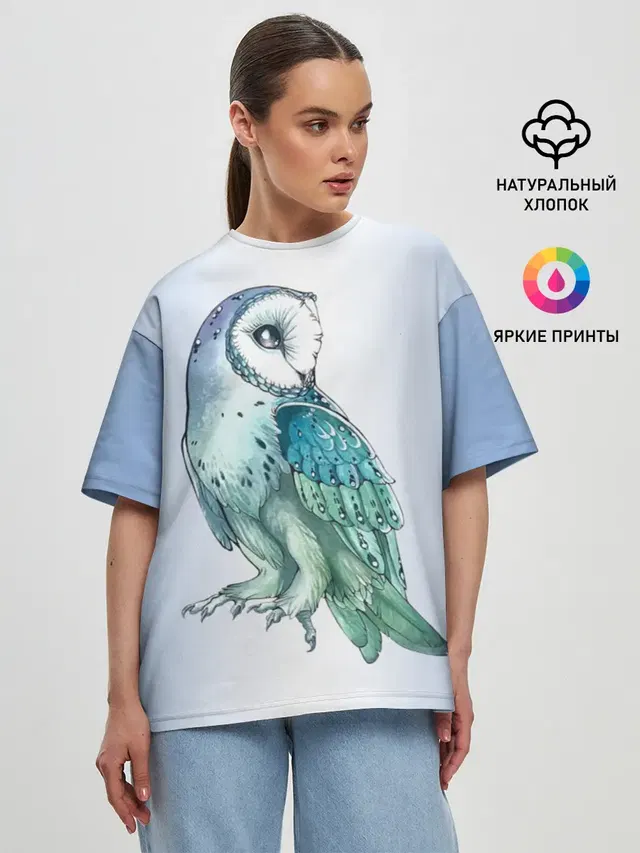 Женская футболка оверсайз