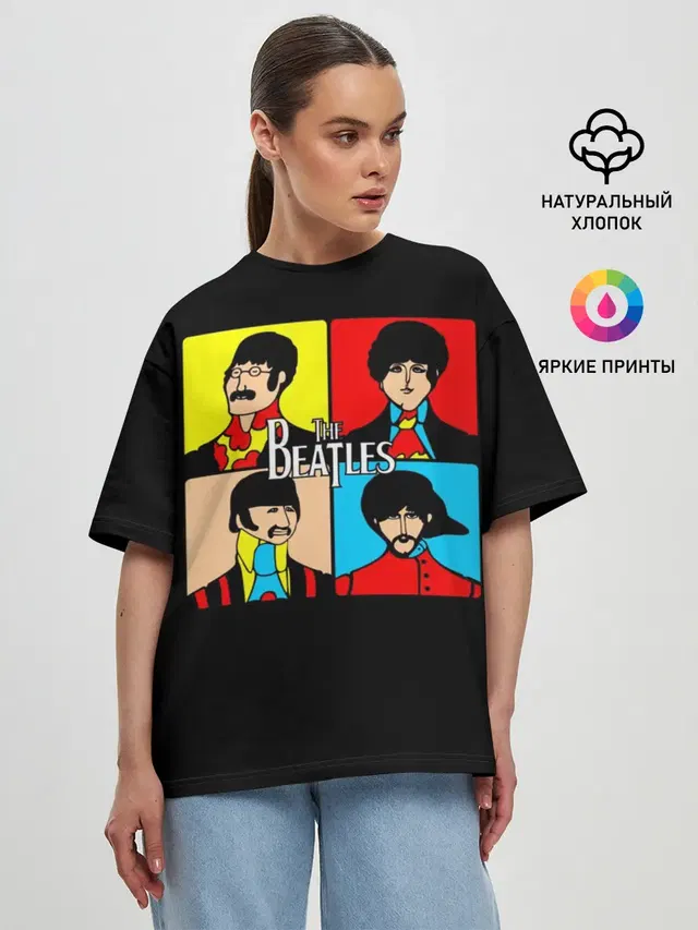 Женская футболка оверсайз