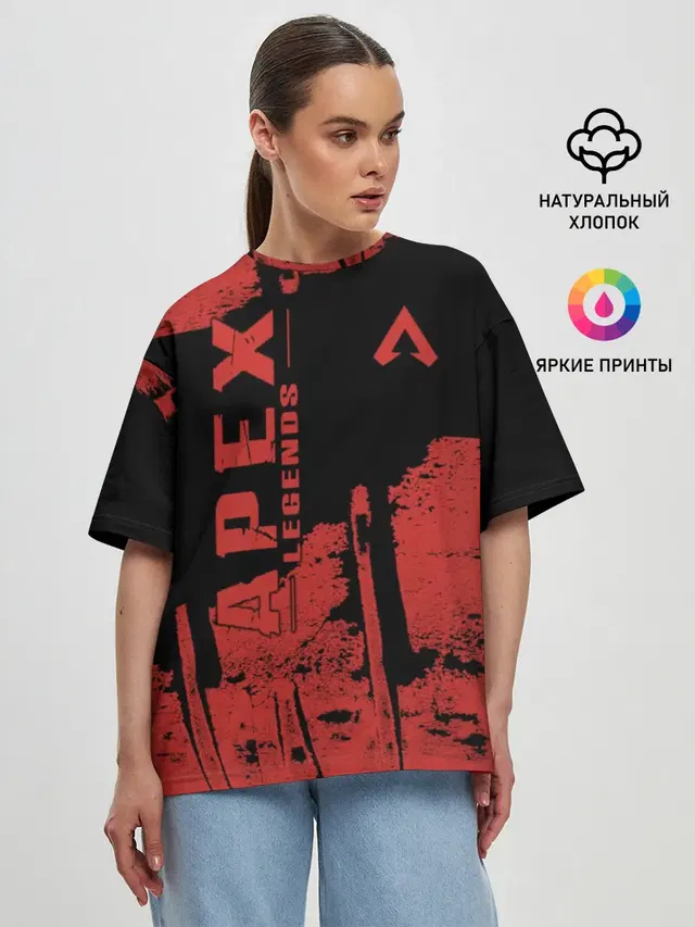 Женская футболка оверсайз