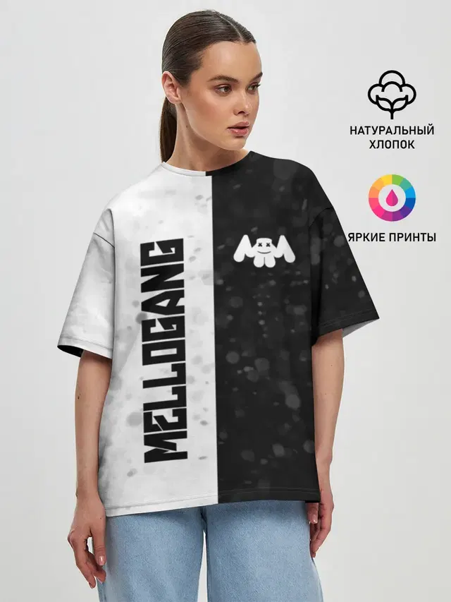 Женская футболка оверсайз