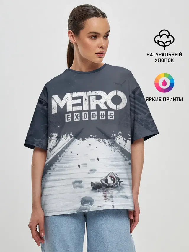 Женская футболка оверсайз
