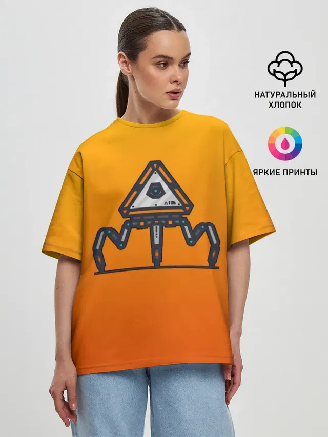 Женская футболка оверсайз с принтом «Loot Tick»