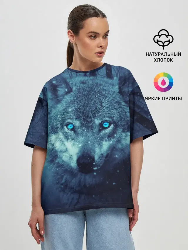 Женская футболка оверсайз