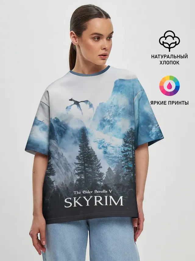 Женская футболка оверсайз