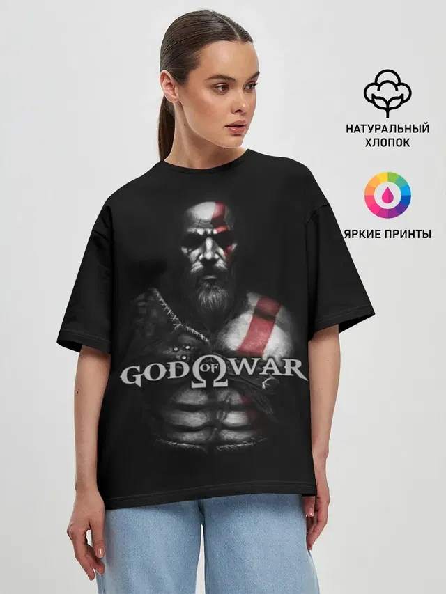 Женская футболка оверсайз