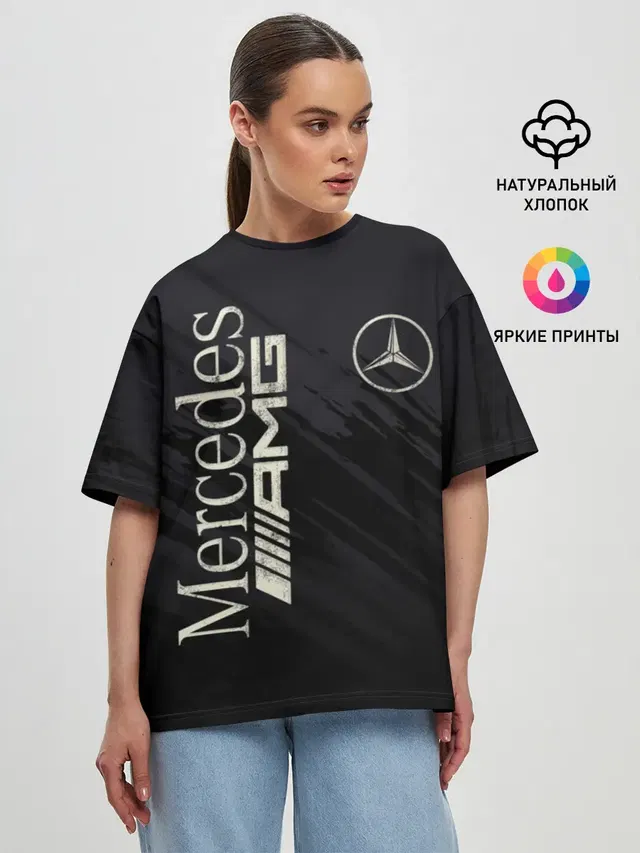 Женская футболка оверсайз